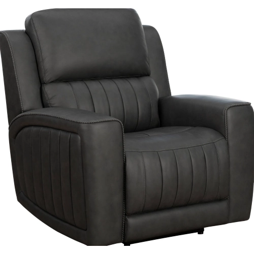 Pierce Zero Gravity Power Recliner with Power Head Rest & Lumbar in Homerun Dark Gray Leather